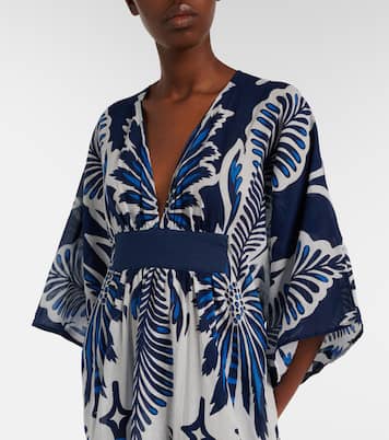 Sol floral cotton muslin kaftan | Poupette St Barth