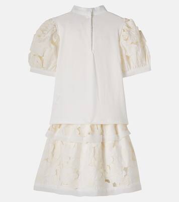 Cotton-blend top and skirt set | Patachou