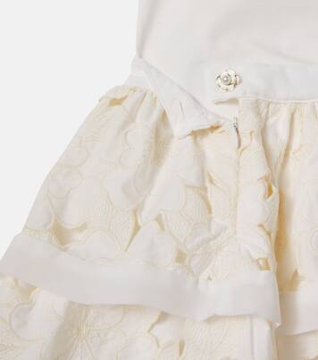 Cotton-blend top and skirt set | Patachou