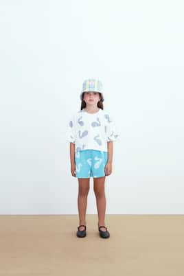 Short Big Swans en coton | Tinycottons