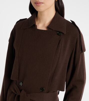 Wool and cashmere trench coat | Jardin des Orangers