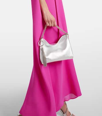 Clutch Callie in suede metallizzato | Jimmy Choo