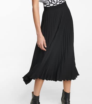 Polka-dot pleated midi dress | MM6 Maison Margiela