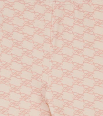 FF Karligraphy cotton leggings | Fendi Kids