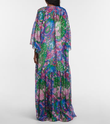 Printed silk chiffon maxi dress | Dolce&Gabbana