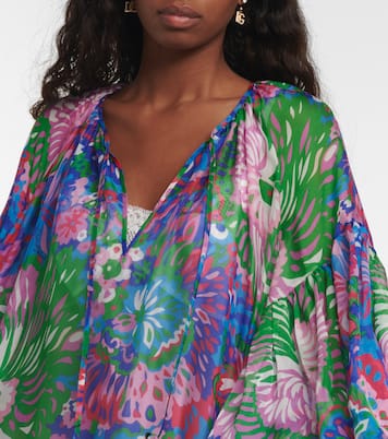 Printed silk chiffon maxi dress | Dolce&Gabbana