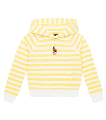 Striped cotton hoodie | Polo Ralph Lauren Kids