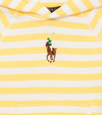Striped cotton hoodie | Polo Ralph Lauren Kids