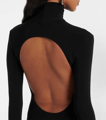 Turtleneck jersey gown | Norma Kamali