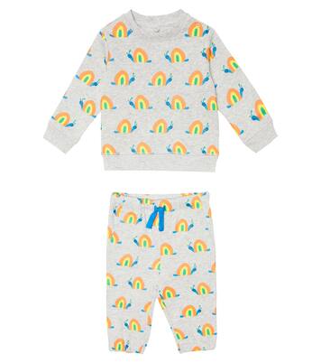 Baby cotton sweatshirt and sweatpants set | Stella McCartney Kids