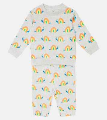 Baby cotton sweatshirt and sweatpants set | Stella McCartney Kids