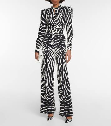 Zebra-print cutout jumpsuit | Dolce&Gabbana