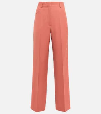 '90s high-rise wool straight pants | Victoria Beckham