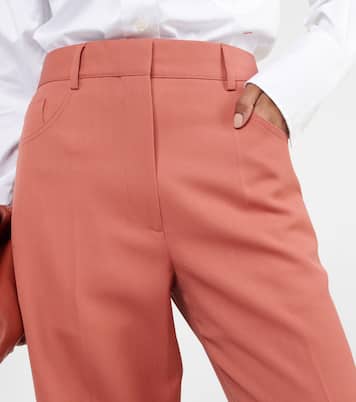 '90s high-rise wool straight pants | Victoria Beckham