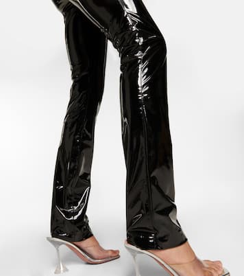 Coated high-rise slim pants | Rotate