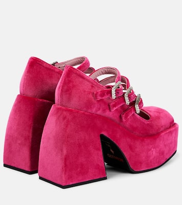 Bulla Marietta velvet platform pumps | Nodaleto
