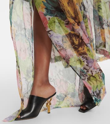 Floral crêpe midi skirt | Dries Van Noten