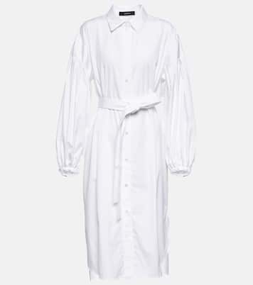 Cotton poplin midi dress | Joseph