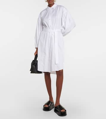 Cotton poplin midi dress | Joseph