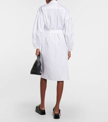 Cotton poplin midi dress | Joseph