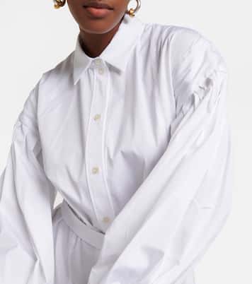 Cotton poplin midi dress | Joseph