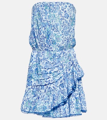 Ambra floral bandeau minidress | Poupette St Barth