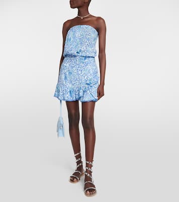 Ambra floral bandeau minidress | Poupette St Barth
