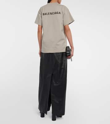 Camiseta de algodón con logo | Balenciaga