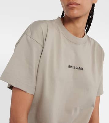Camiseta de algodón con logo | Balenciaga