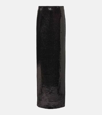 Beating Heart sequined maxi skirt | Galvan