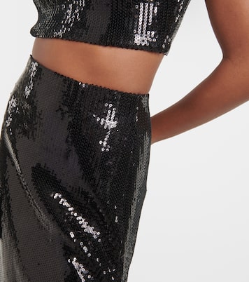 Beating Heart sequined maxi skirt | Galvan