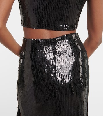Beating Heart sequined maxi skirt | Galvan