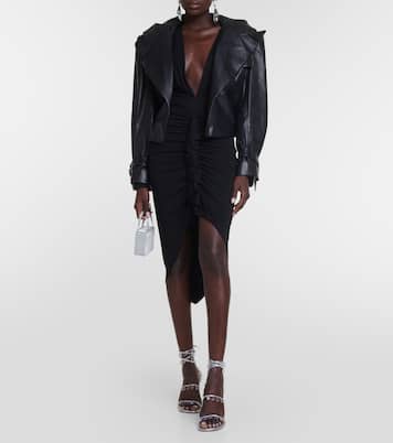 Cropped leather jacket | Alexandre Vauthier