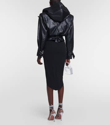 Cropped leather jacket | Alexandre Vauthier