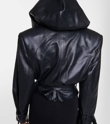 Cropped leather jacket | Alexandre Vauthier