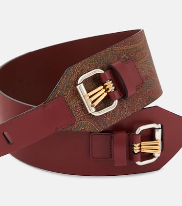 Cintura in pelle con stampa paisley | Etro