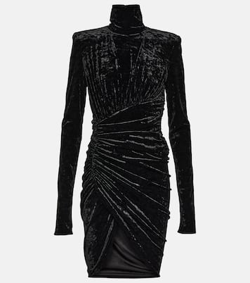 Draped velvet minidress | Alexandre Vauthier