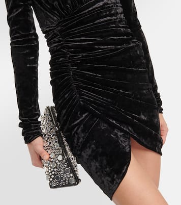 Draped velvet minidress | Alexandre Vauthier