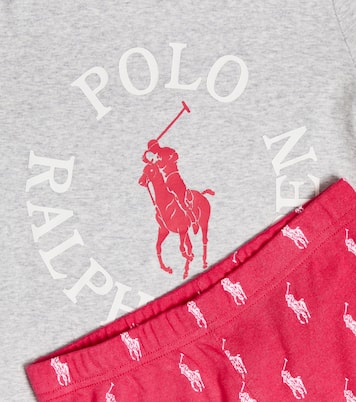 Camiseta y pantalón de algodón con logo | Polo Ralph Lauren Kids