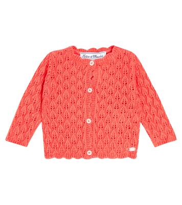 Baby open wool-blend cardigan | Tartine et Chocolat