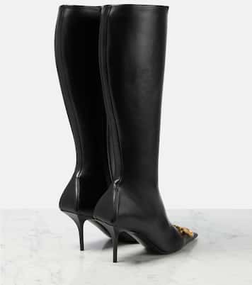 Knife BB leather knee-high boots | Balenciaga