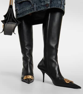 Knife BB leather knee-high boots | Balenciaga