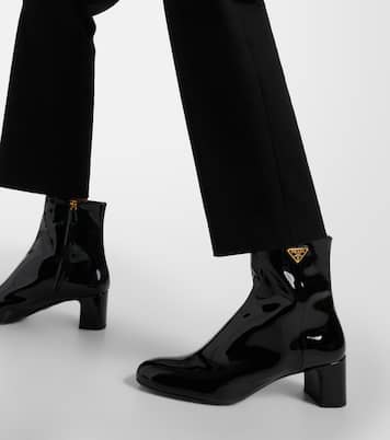 Prada patent leather booties outlet