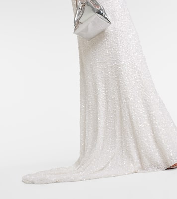 Bridal - Abito lungo Nora in seta con paillettes | Jenny Packham