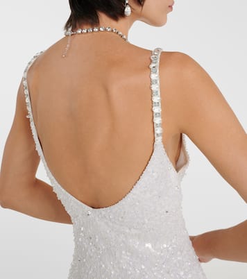 Bridal - Abito lungo Nora in seta con paillettes | Jenny Packham