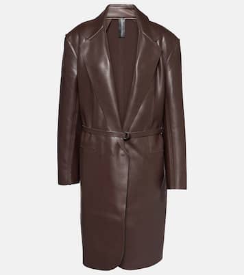 Oversized faux leather jacket  | Norma Kamali