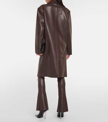 Oversized faux leather jacket  | Norma Kamali