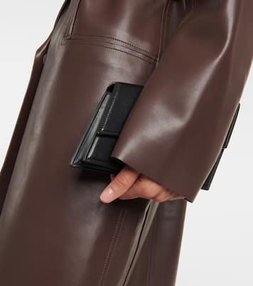 Oversized faux leather jacket  | Norma Kamali