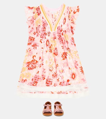 Bedrucktes Kleid Sasha | Poupette St Barth Kids