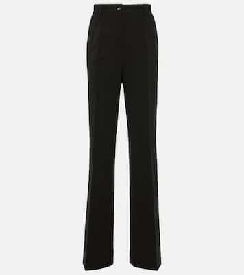 Milano high-rise jersey flared pants | Dolce&Gabbana